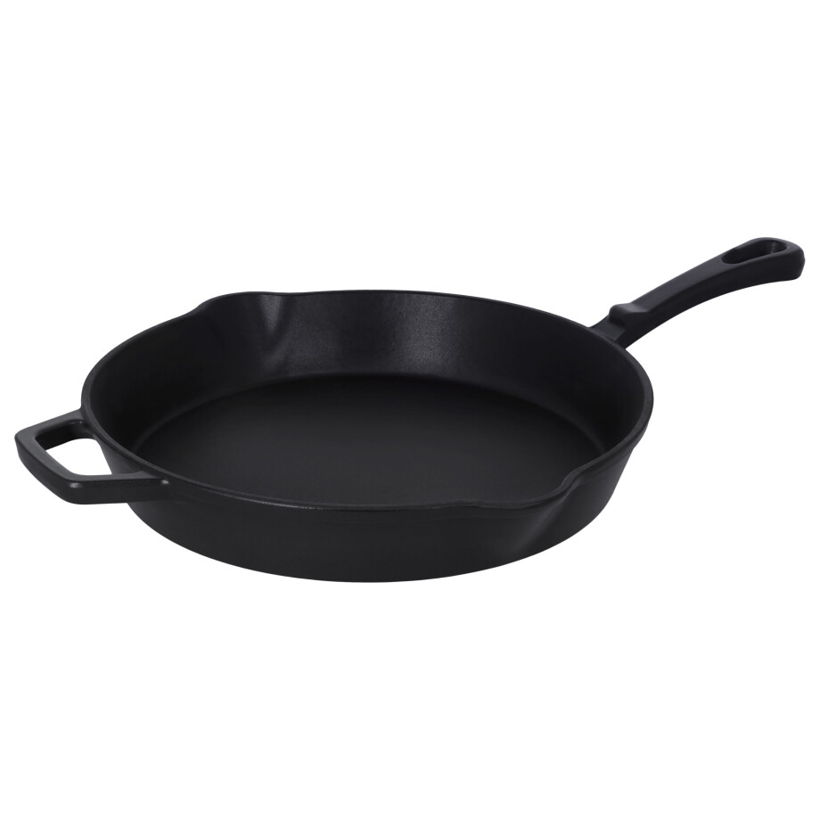 SILVERCREST Gietijzeren pan, Ø30 cm (zwart) afbeelding 1
