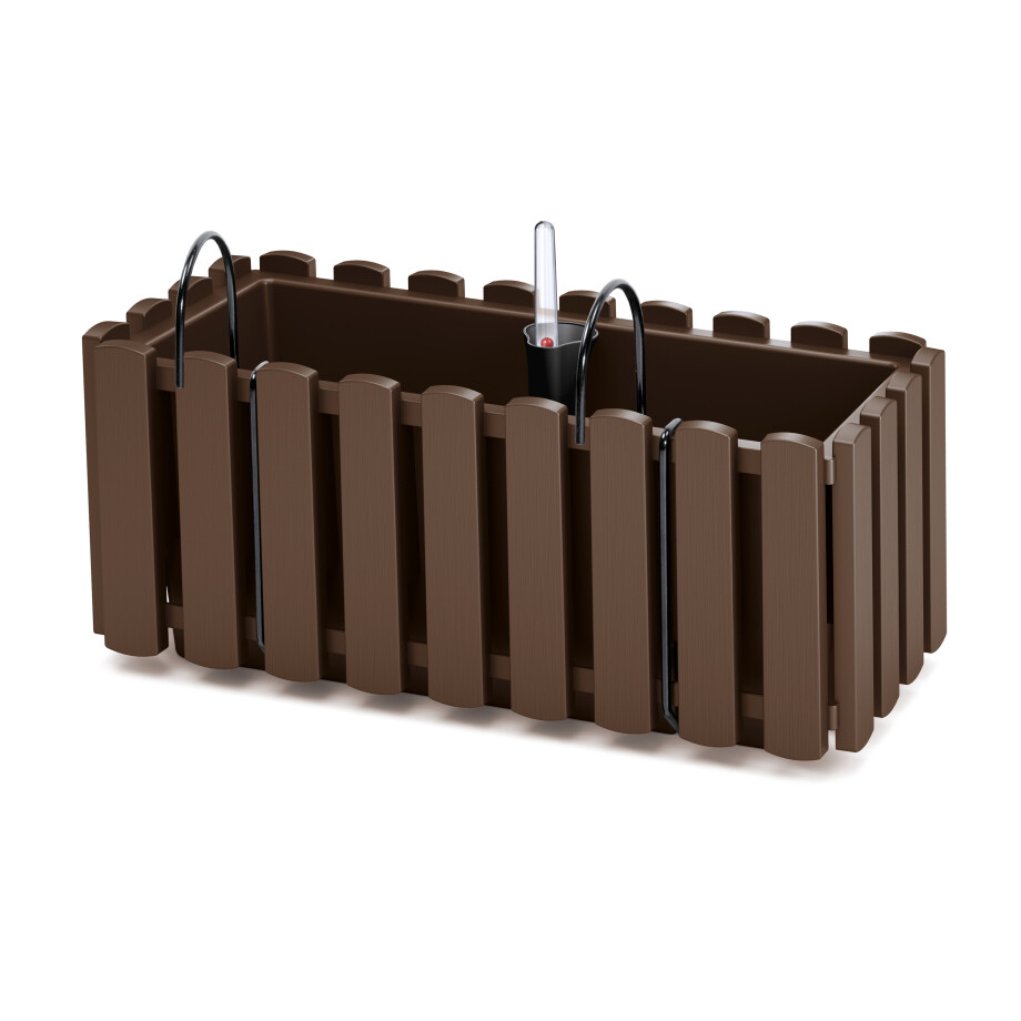 PROSPERPLAST Plantenbak BOARDEE FENCE W, met bewateringssysteem (Bruin, 380x180x162) PROSPERPLAST Plantenbak BOARDEE FENCE W, met bewateringssysteem (Bruin, 380x180x162) afbeelding 1