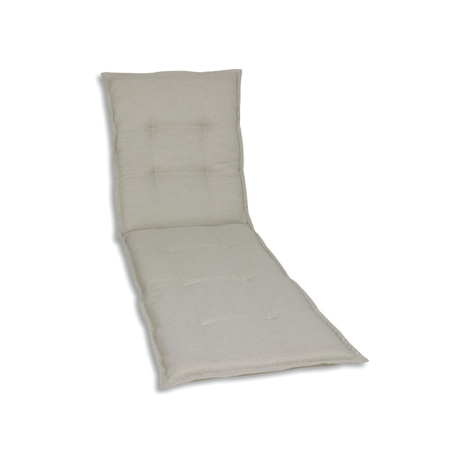 GO-DE Textil Tuinkussen (Stoelkussen voor een ligbed, Beige) afbeelding 1