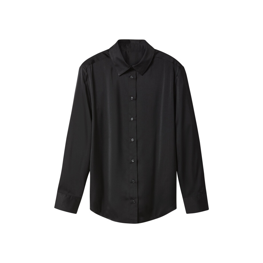 esmara Satijnen dames blouse (Zwart, 42) esmara Satijnen dames blouse (Zwart, 42) afbeelding 1