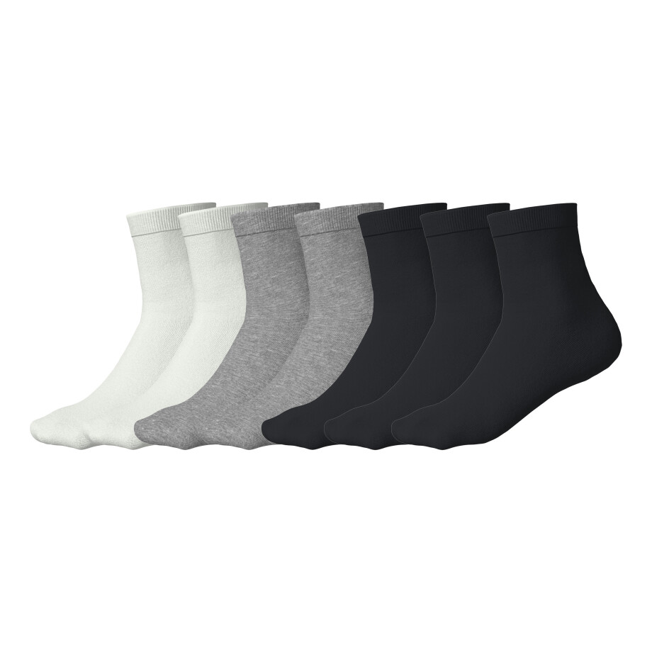 ESMARA KIDS 7 Paar kinder sokken (Wit/grijs/zwart, 35/38) ESMARA KIDS 7 Paar kinder sokken (Wit/grijs/zwart, 35/38) afbeelding 1