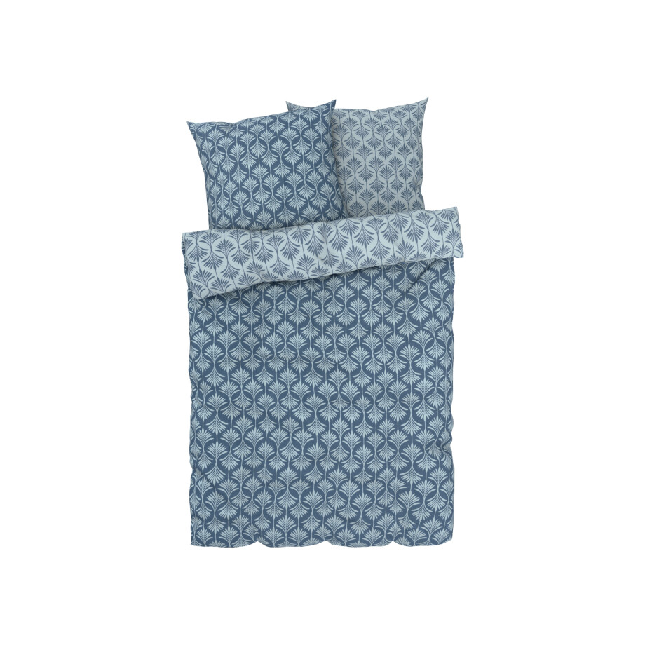 LIVARNO home Satijnen dekbedovertrek 240 x 220 cm (bloemenblauw) LIVARNO home Satijnen dekbedovertrek 240 x 220 cm (bloemenblauw) afbeelding 1