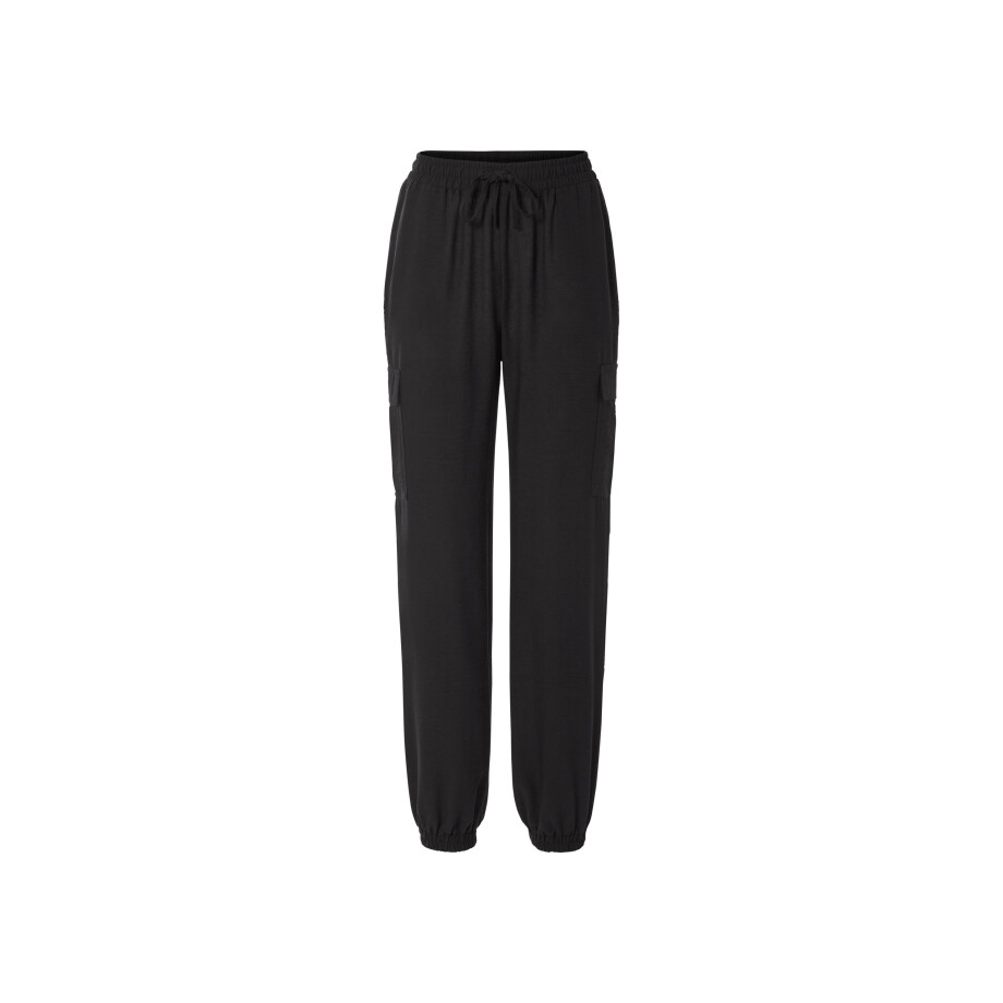 esmara Dames cargo broek (Zwart, L (44/46)) afbeelding 1