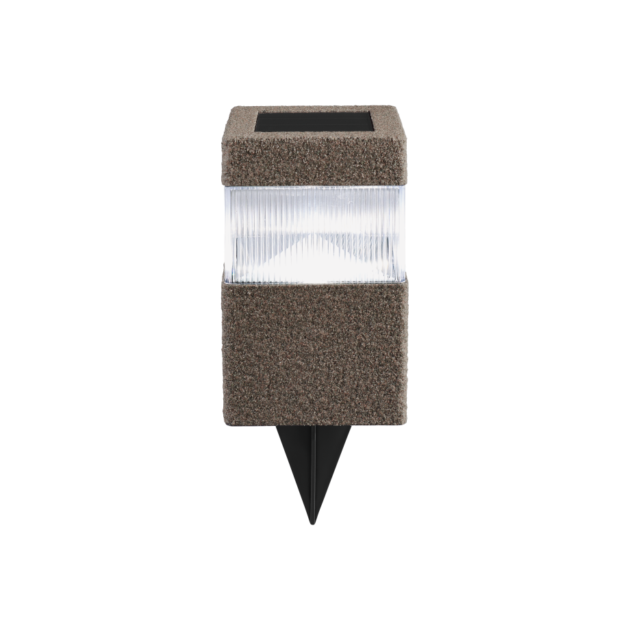 LIVARNO home Solar tuinlamp (Rechthoekig, Donkergrijs) afbeelding 1