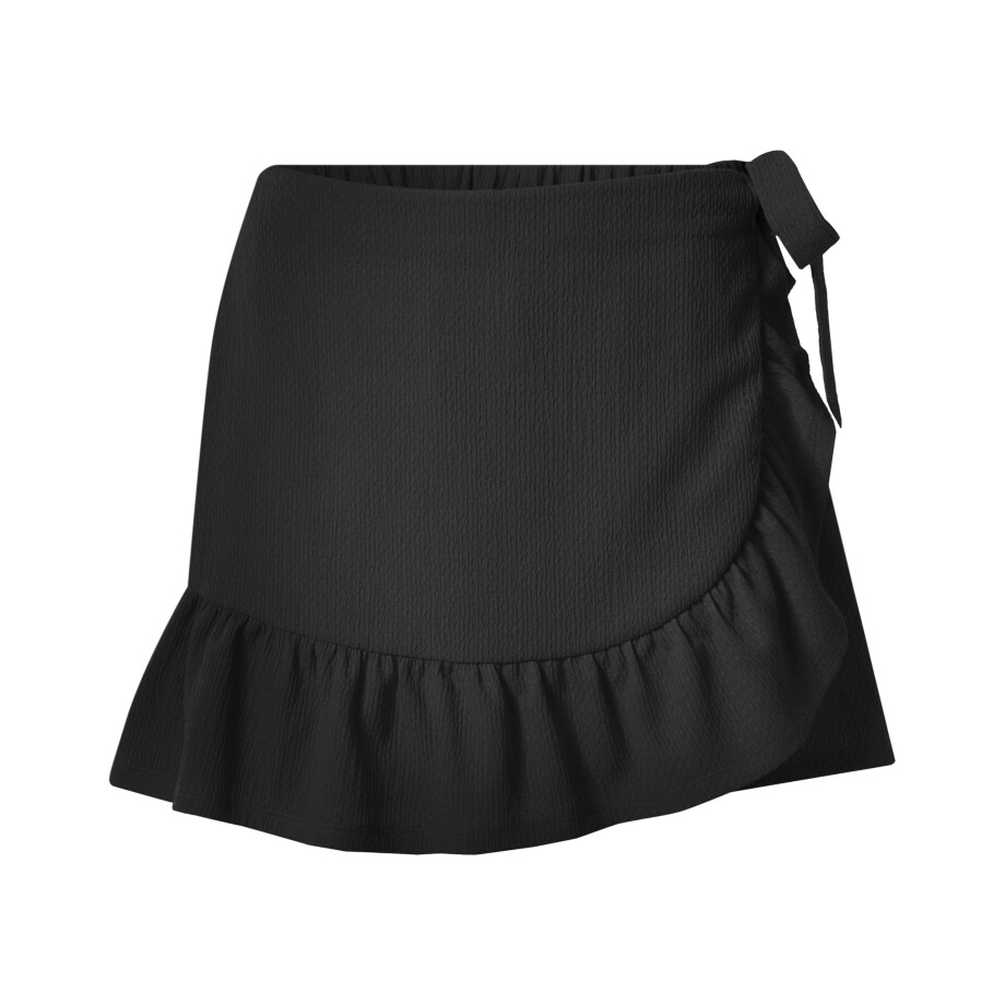 ESMARA Dames broekrok met crêpe-structuur (Zwart, L (44/46)) afbeelding 1