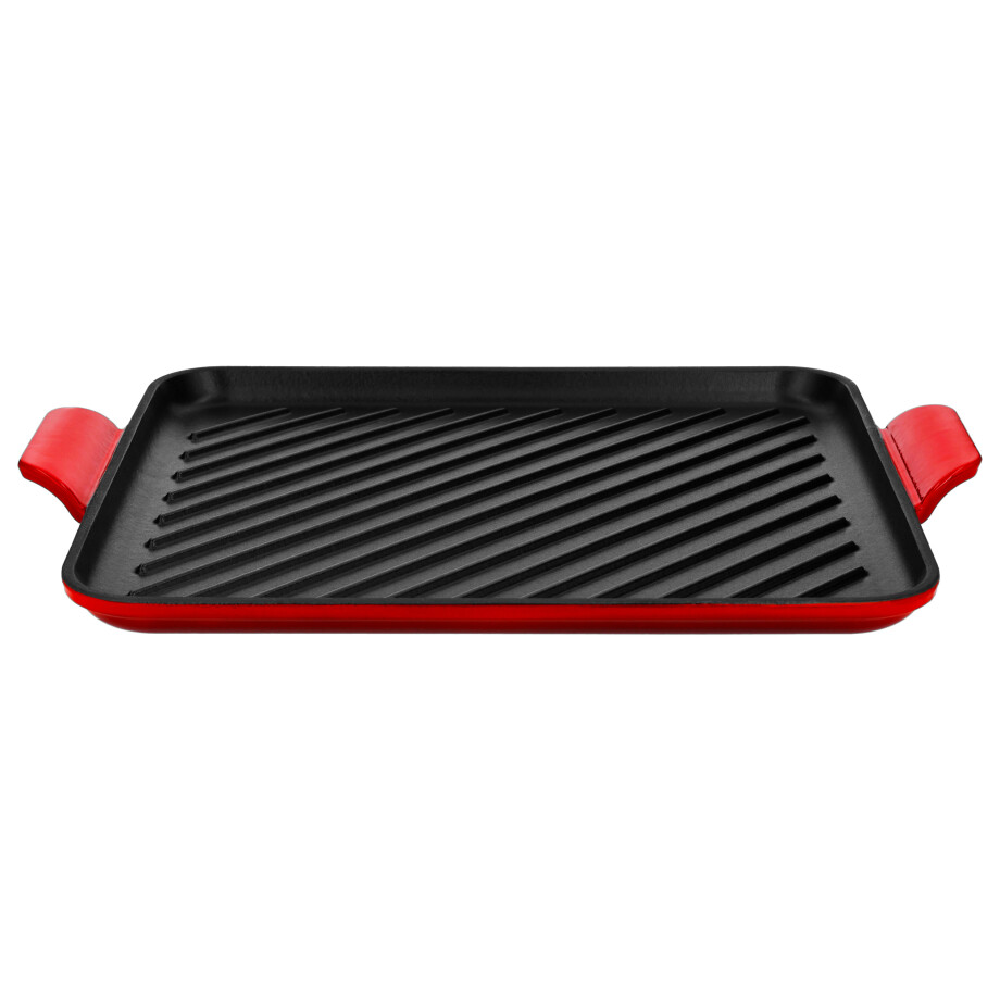SILVERCREST Gietijzeren grillplaat of pizzaplaat (Grillplaat/rood) afbeelding 