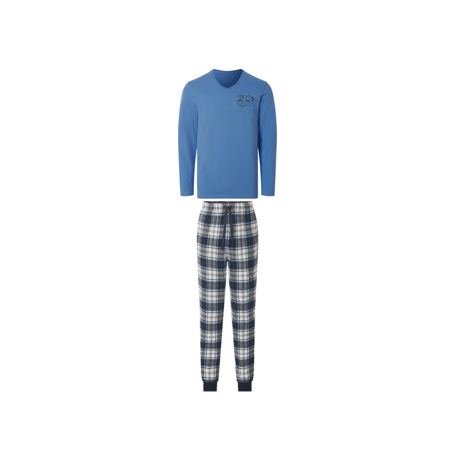 ESMARA MEN Heren pyjama (Blauw/donkerblauw, M) afbeelding 1