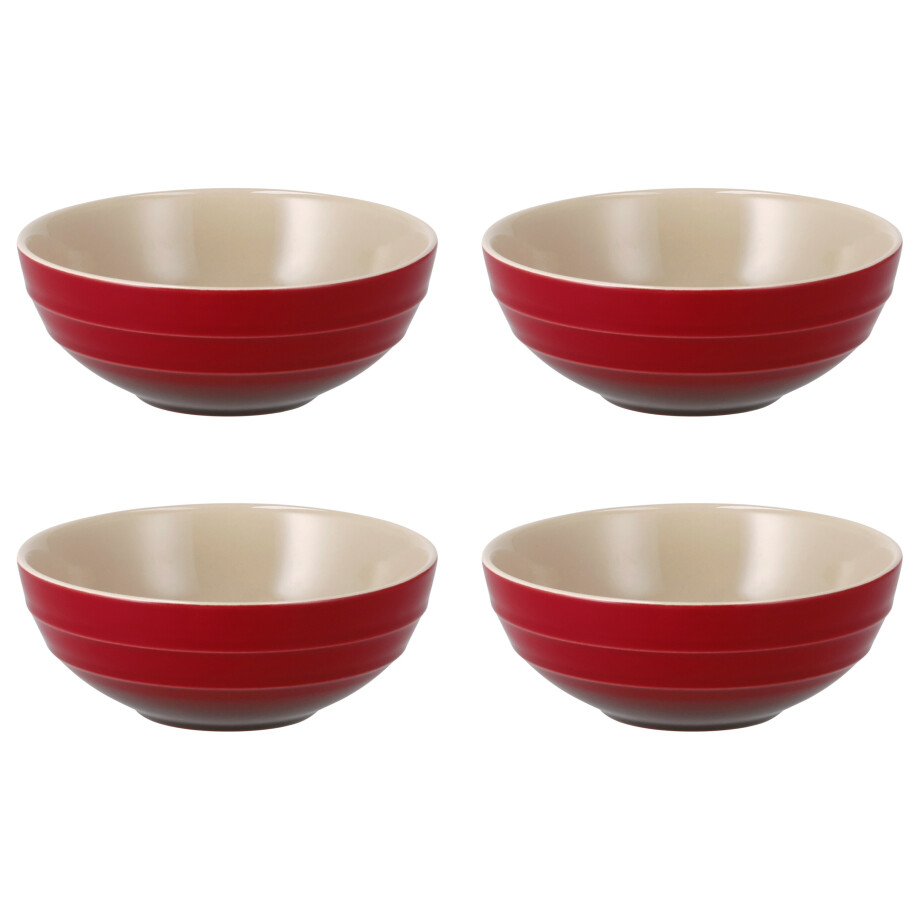 SILVERCREST Schaal of schaaltjes (Snackschaal set van 4 rood) afbeelding 