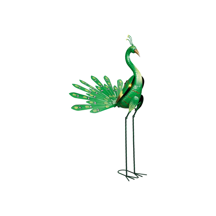 LIVARNO home Solar LED-decoratievogel (Pauw/groen) LIVARNO home Solar LED-decoratievogel (Pauw/groen) afbeelding 1