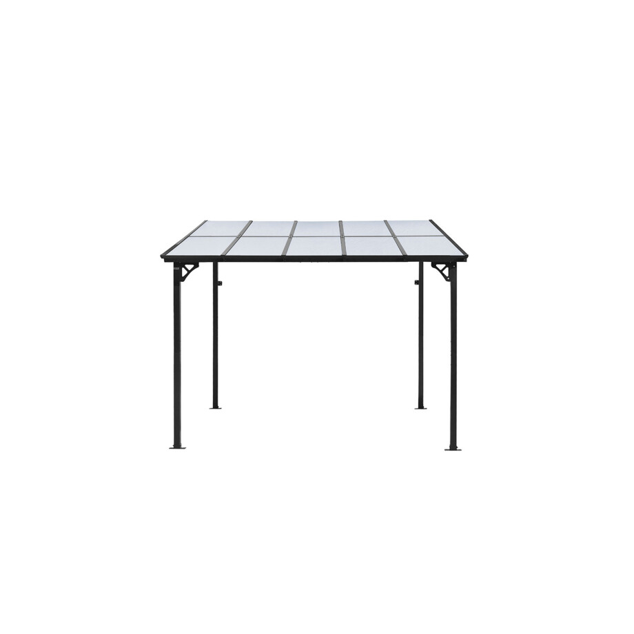 HOME DELUXE Aluminium terrasoverkapping ECO, verschillende maten (300 x 360 cm, Antraciet) afbeelding 1