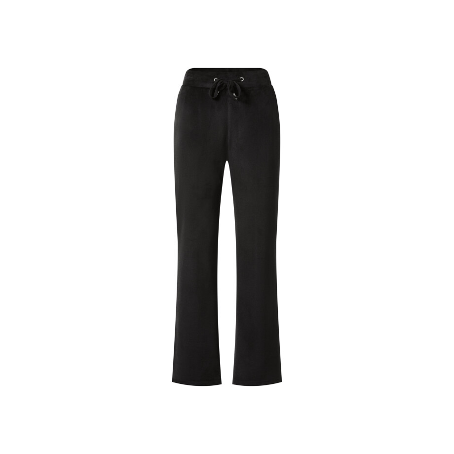 esmara Velours dames broek (Zwart, XS (32/34)) afbeelding 1