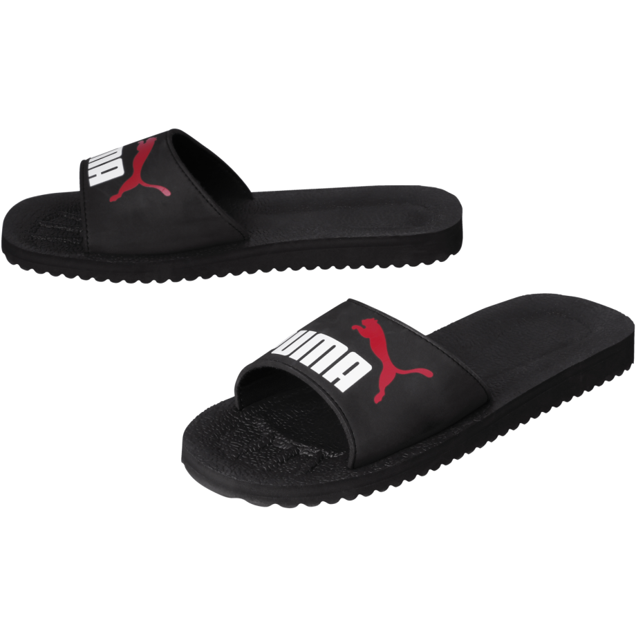 Puma Dames badslippers Purecat (Zwart, 39) afbeelding 1