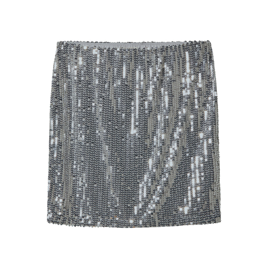 esmara Dames minirok met pailletten (Zilver, M (40/42)) afbeelding 1