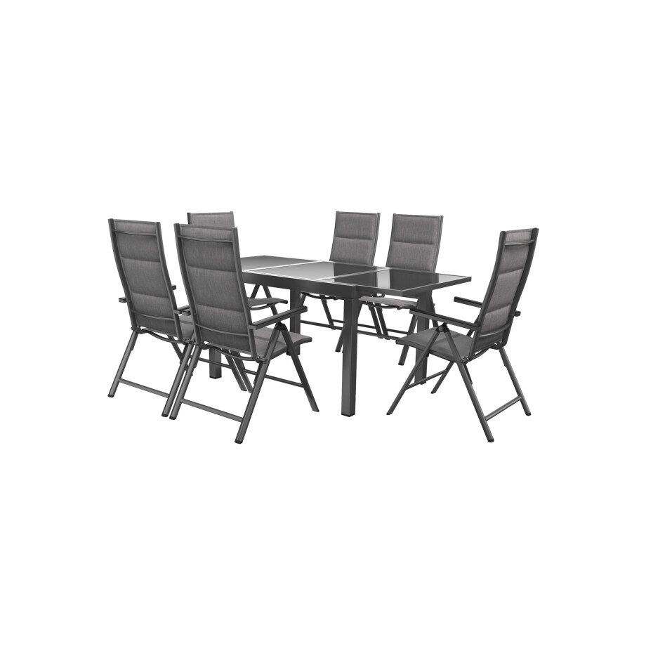 LIVARNO home Aluminium tuinset Toronto Deluxe 7-delig afbeelding 1
