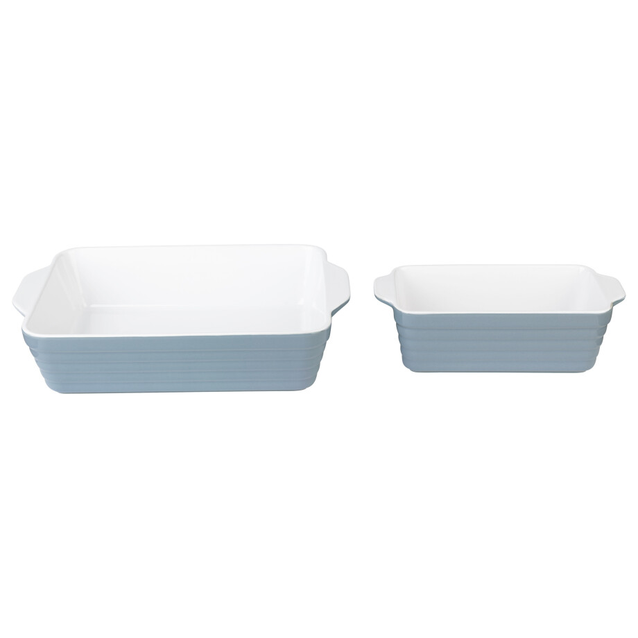 SILVERCREST Ovenschalen (Set van 2 klein/blauw) afbeelding 1