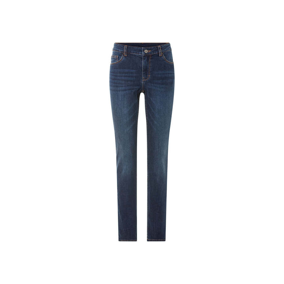 esmara Dames jeans - Slim fit (Blauw, 44 (korte lengte)) afbeelding 1