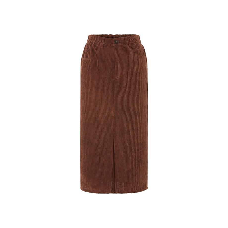 ESMARA Corduroy dames rok (Bruin, 36) afbeelding 1