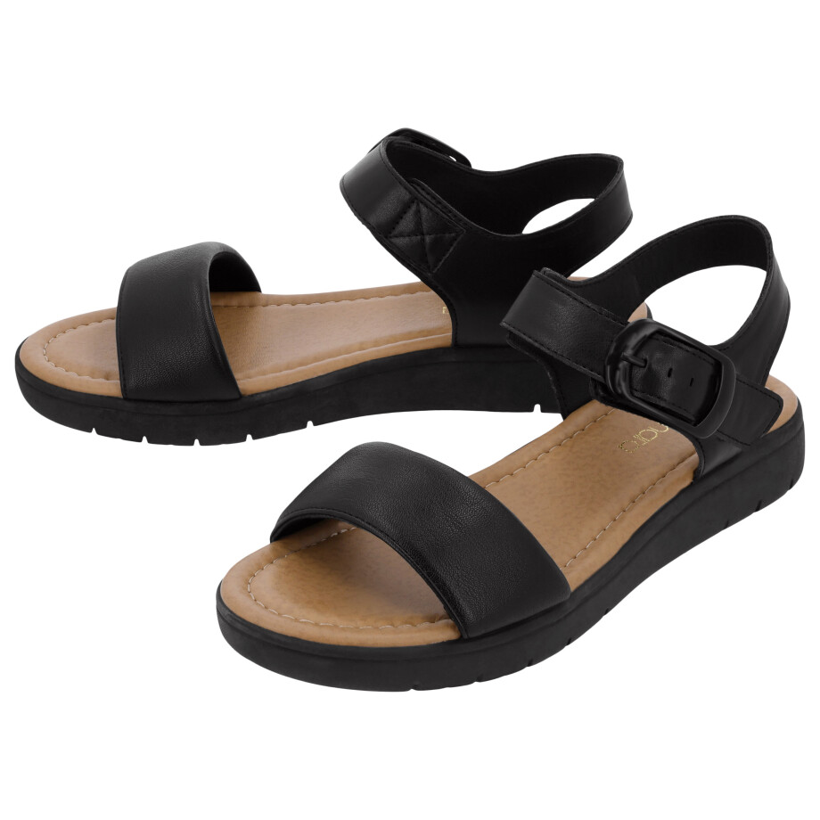 ESMARA Dames sandalen (Zwart, 36) afbeelding 1