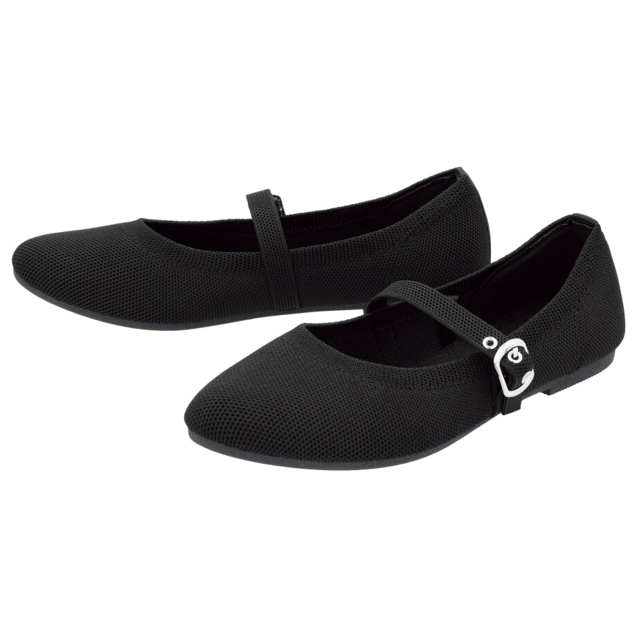 ESMARA Opvouwbare dames ballerina's (Zwart, 37) ESMARA Opvouwbare dames ballerina's (Zwart, 37) afbeelding 1