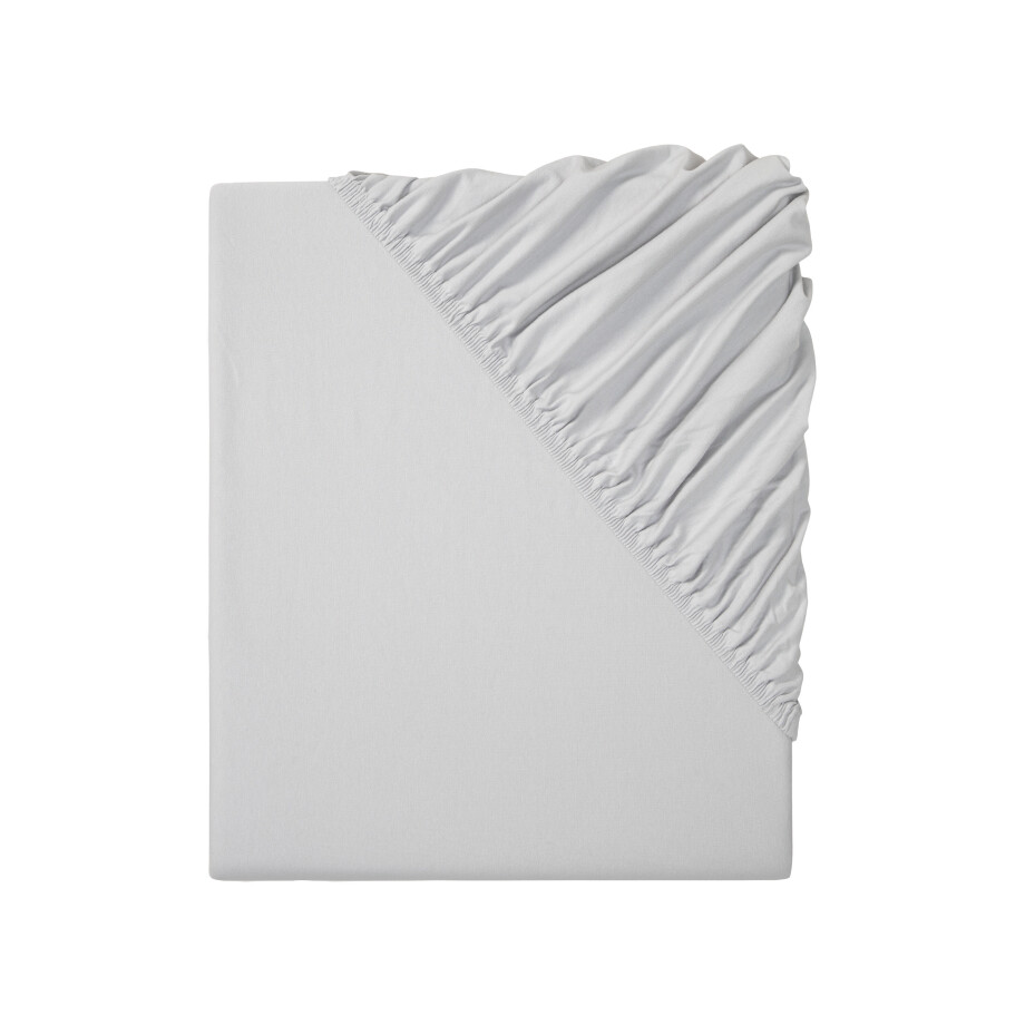 LIVARNO home Jersey-hoeslaken 180-200 x 200 cm (Lichtgrijs) afbeelding 1