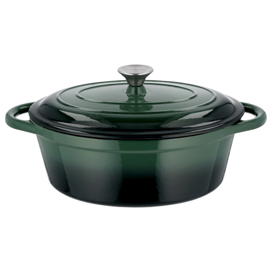 SILVERCREST Gietijzeren pan 29 cm 4,8 L (Groen) SILVERCREST Gietijzeren pan 29 cm 4,8 L (Groen) afbeelding 1