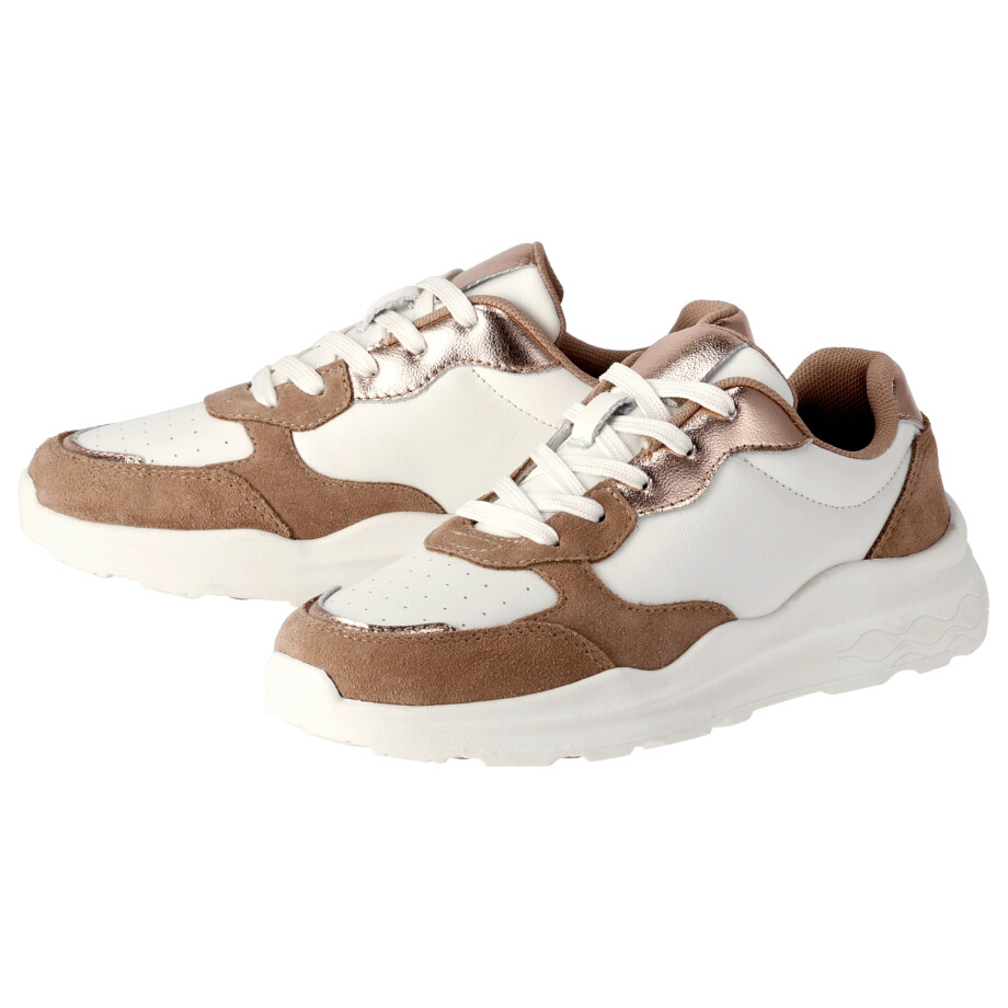 esmara Leren dames schoenen (Wit, 38) esmara Leren dames schoenen (Wit, 38) afbeelding 1