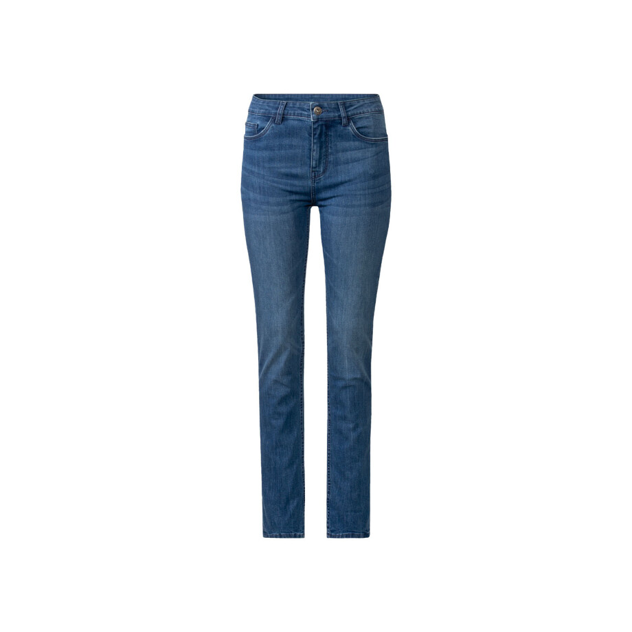 esmara Dames jeans - Slim fit (Korte lengte, Donkerblauw, 38) esmara Dames jeans - Slim fit (Korte lengte, Donkerblauw, 38) afbeelding 1