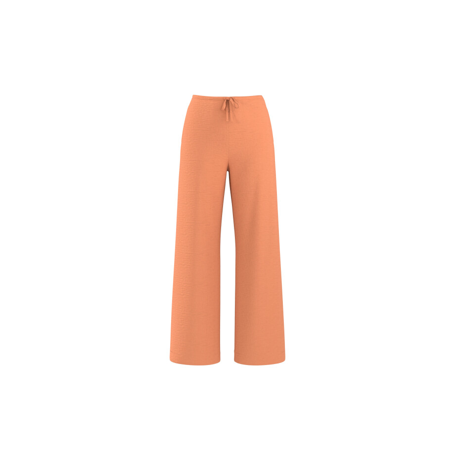 ESMARA Satijnen dames wide leg broek (Oranje, L (44/46)) afbeelding 1