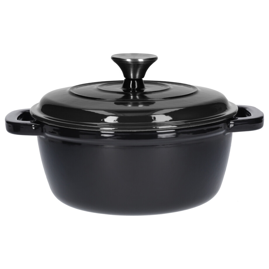 SILVERCREST Gietijzeren pan 22 cm 2,8 L (Zwart) afbeelding 1