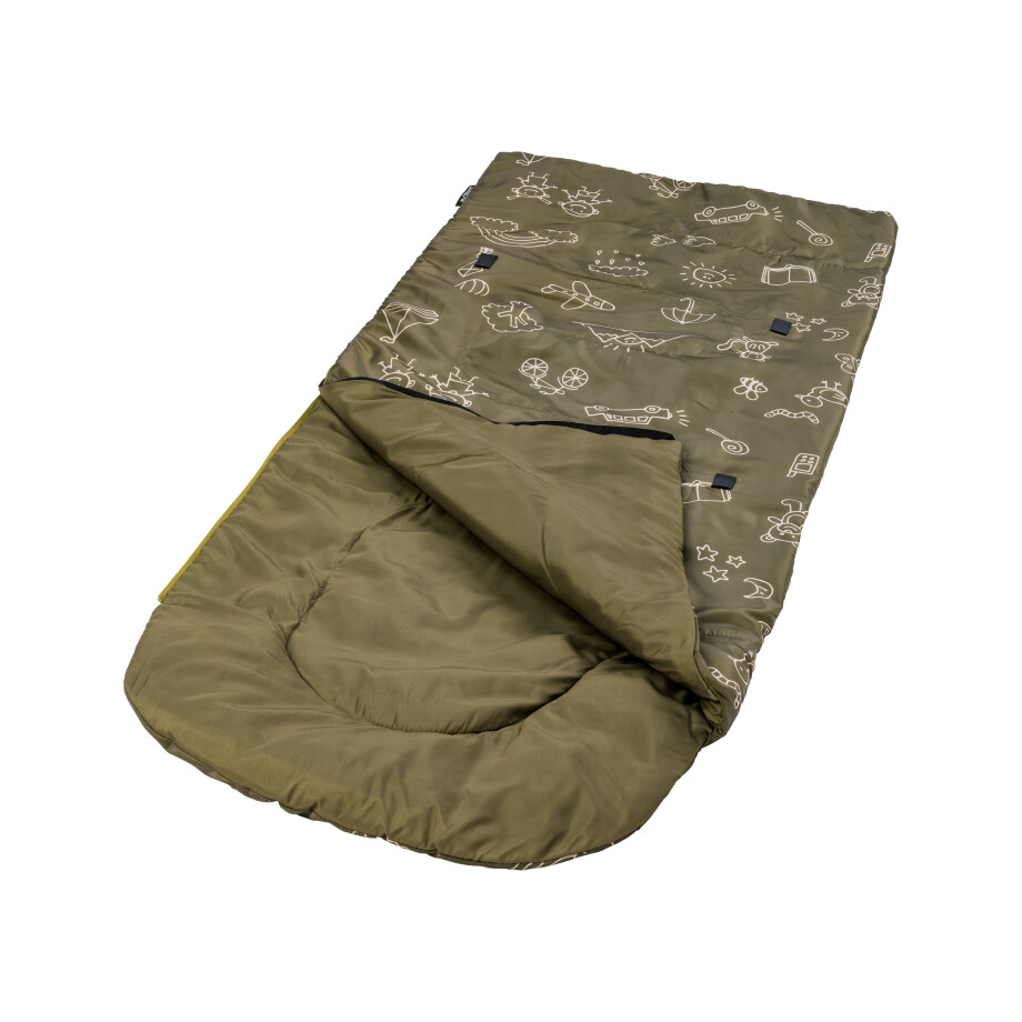 CRIVIT Kinder slaapzak 170 x 65 cm (Groen) afbeelding 1