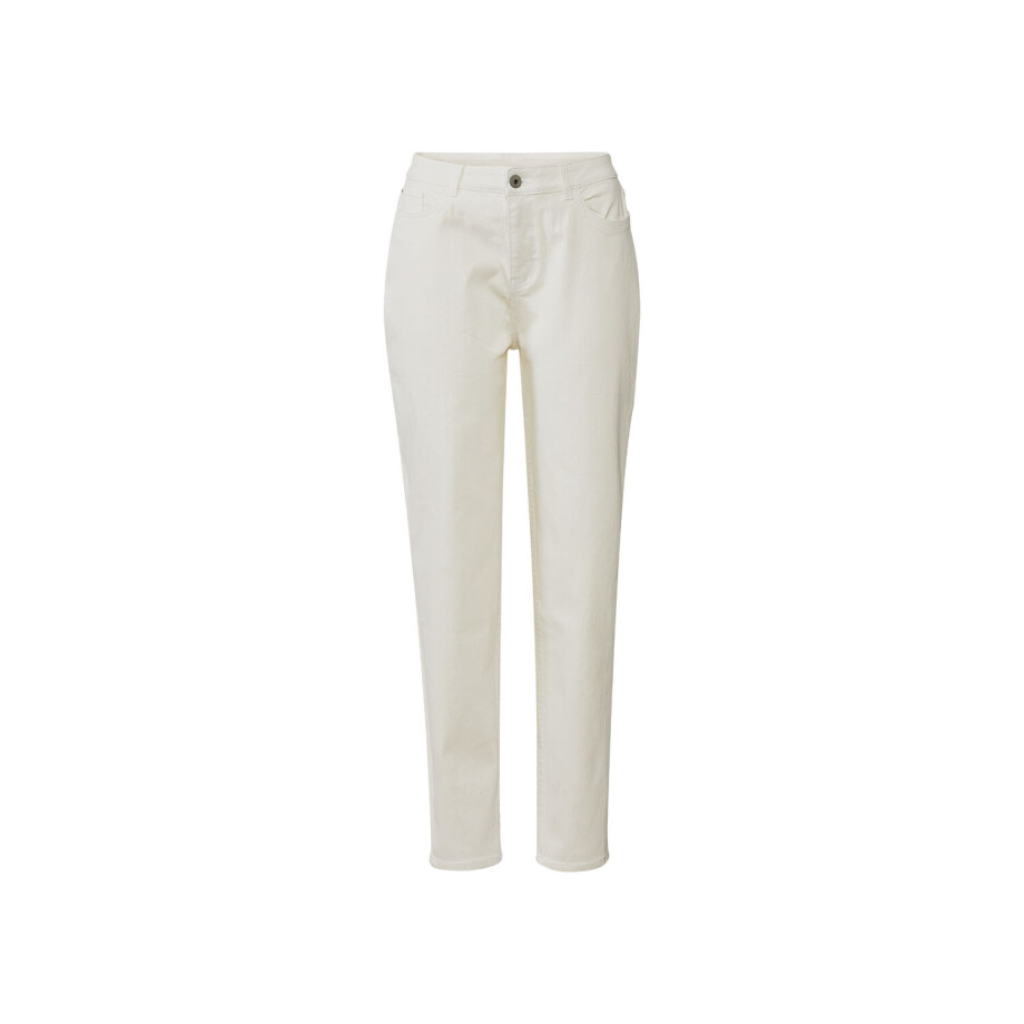 esmara Dames jeans - Mom fit (38, Crème) afbeelding 1