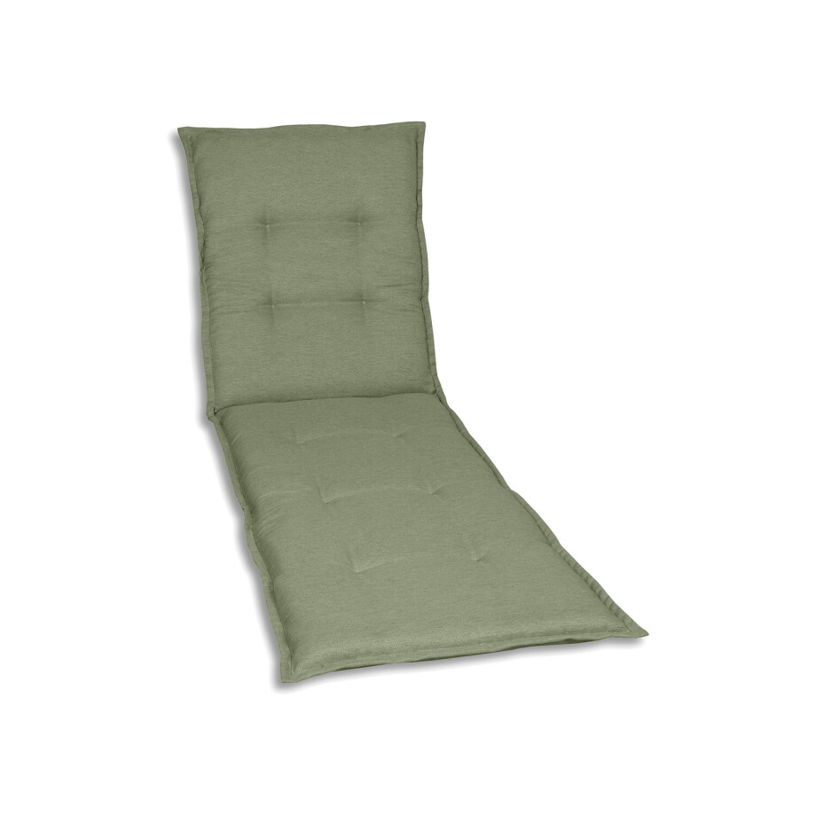 GO-DE Textil Tuinkussen (Stoelkussen voor een ligbed, Lichtgroen) afbeelding 1