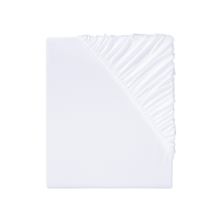 LIVARNO home Jersey hoeslaken 140-160 x 200 cm (Wit) afbeelding 1