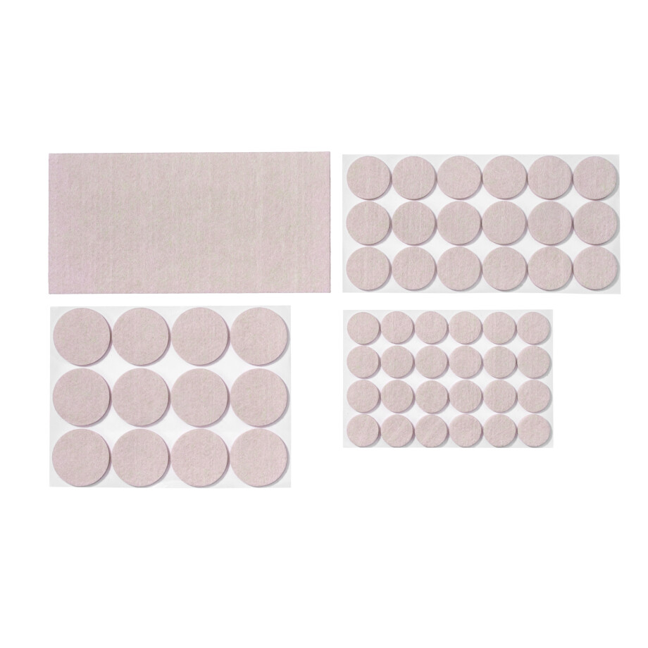 PARKSIDE Viltglijders of antislip- en geluiddempers (Parketglijders, 55 stuks, Lichtbruin) afbeelding 1