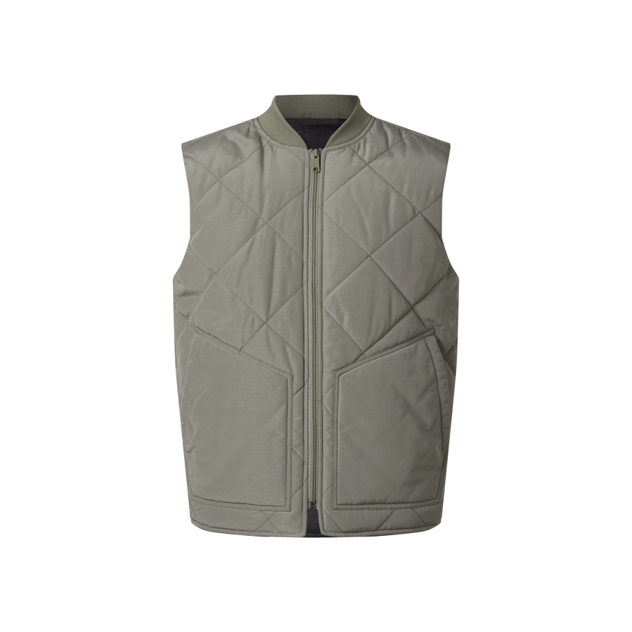 esmara Men Heren bodywarmer (Kaki, S) afbeelding 1