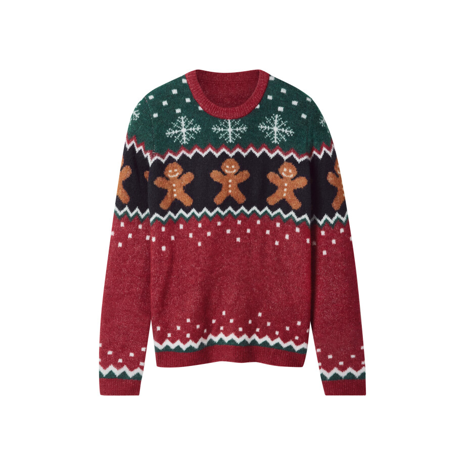 esmara Gebreide kinder kersttrui (Rood, 158/164) afbeelding 1