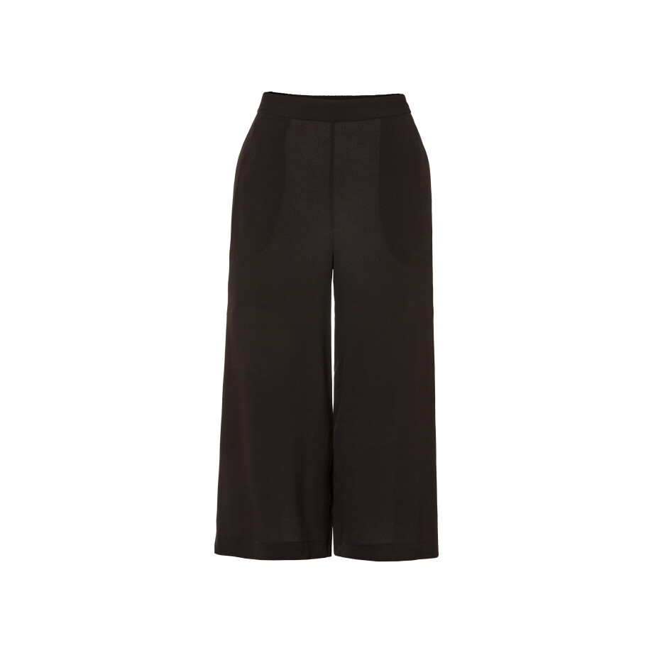 esmara Dames wide-leg-broek (34, Zwart) afbeelding 1