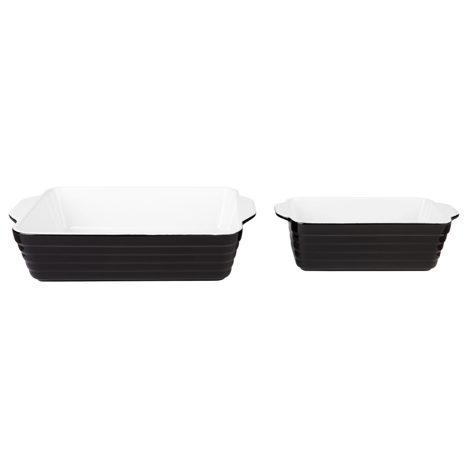 SILVERCREST Ovenschalen (Set van 2 klein/zwart) SILVERCREST Ovenschalen (Set van 2 klein/zwart) afbeelding