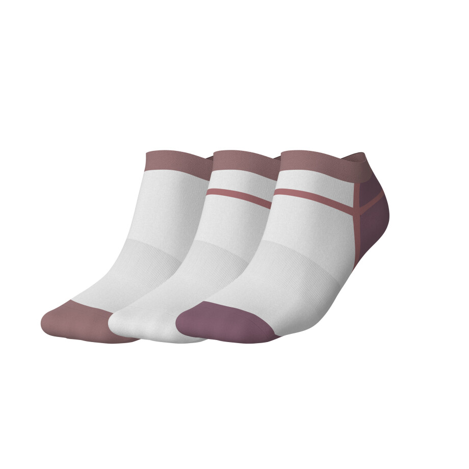 CRIVIT 3 Paar dames sportsokken (wit/roze, 35-38) afbeelding 