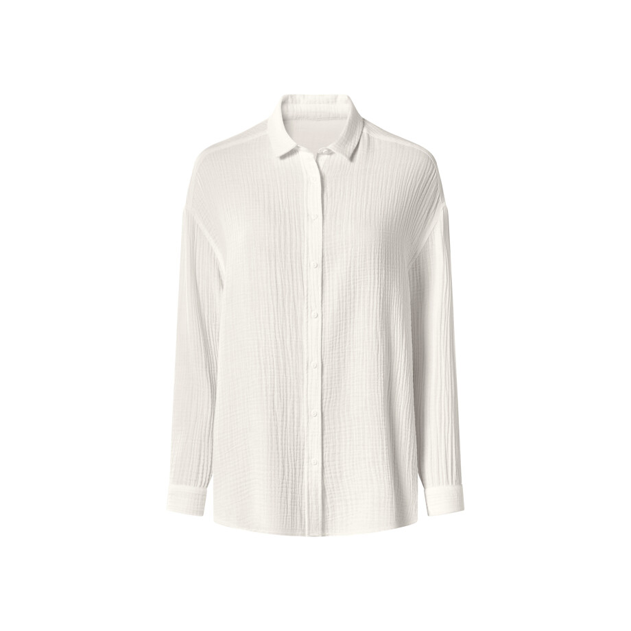 ESMARA Mousseline dames blouse (Wit, S (36/38)) ESMARA Mousseline dames blouse (Wit, S (36/38)) afbeelding 1