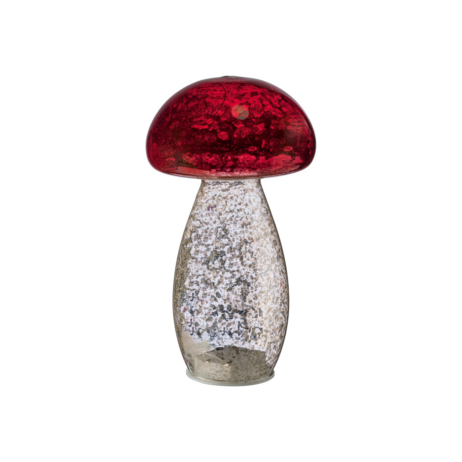 LIVARNO home Paddenstoel lamp (rood/zilver) afbeelding 1