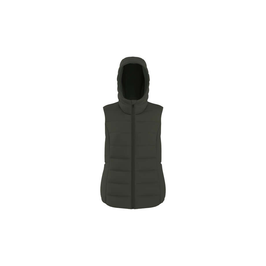 ESMARA Dames gewatteerde bodywarmer (Olijfgroen, M (40/42)) ESMARA Dames gewatteerde bodywarmer (Olijfgroen, M (40/42)) afbeelding 1