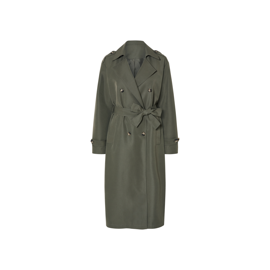 esmara Dames trenchcoat (Kaki, S (36/38)) afbeelding 1
