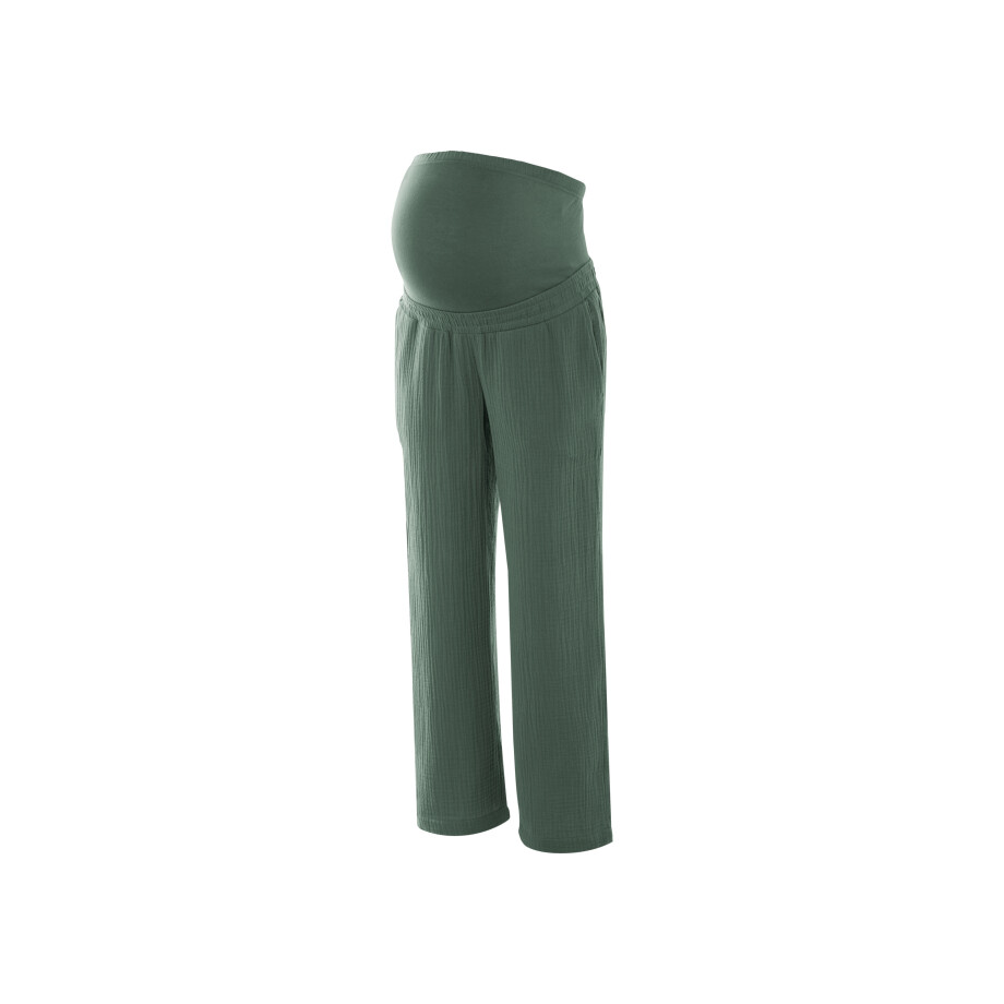 esmara Mousseline dames zwangerschapsbroek (Groen, S (36/38)) afbeelding 1