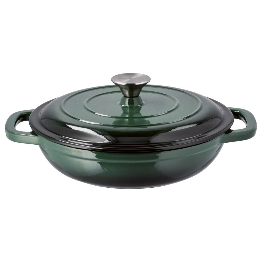 SILVERCREST Gietijzeren pan 26 cm 2,4 L (Groen) afbeelding 1