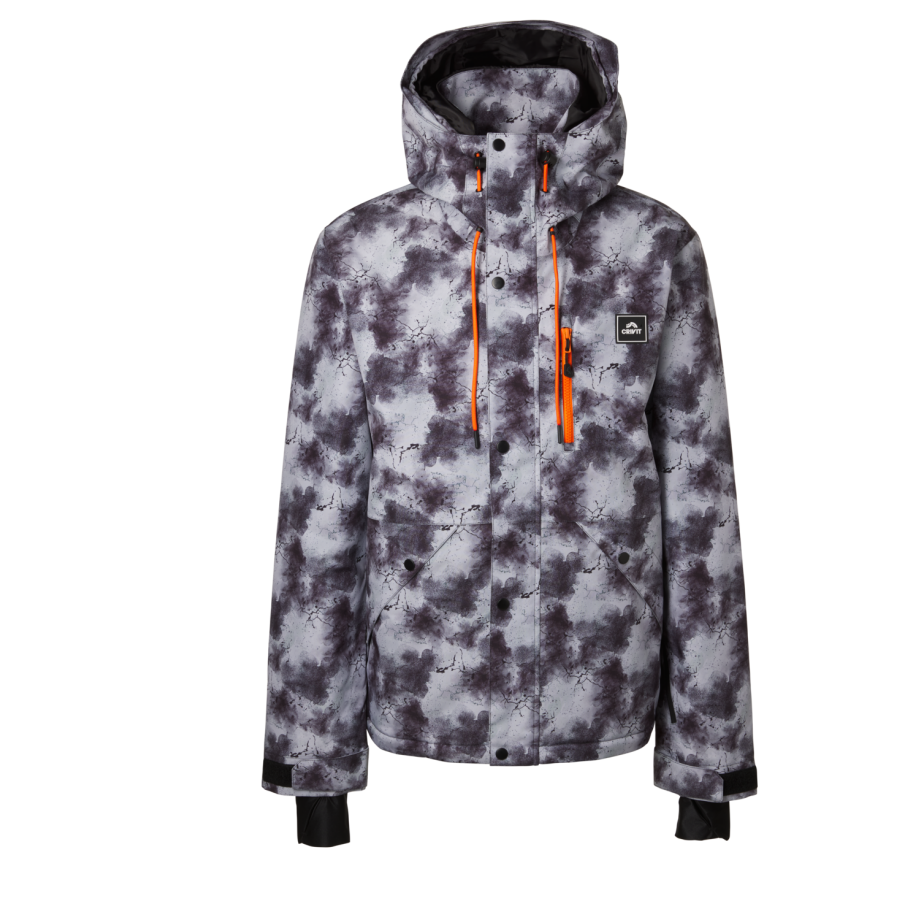 CRIVIT Heren ski- en snowboardjas, Freeride (Print, S) afbeelding 1