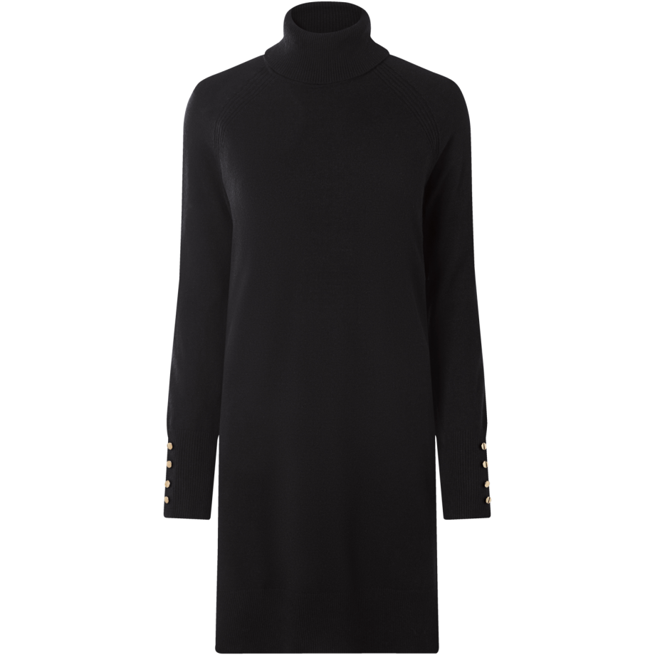 ESMARA Dames gebreide jurk (Zwart, XL (48/50)) afbeelding 1