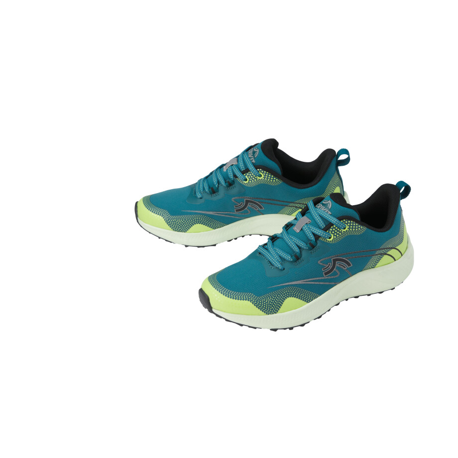 CRIVIT Dames hardloopschoen waterdicht (Blauw/groen, 39) afbeelding 1