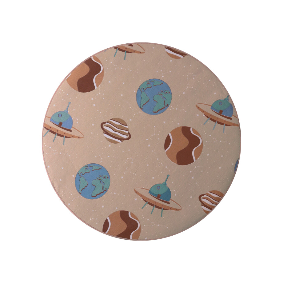LIVARNO home Rond vloerkleed 120 cm (Beige) afbeelding 1