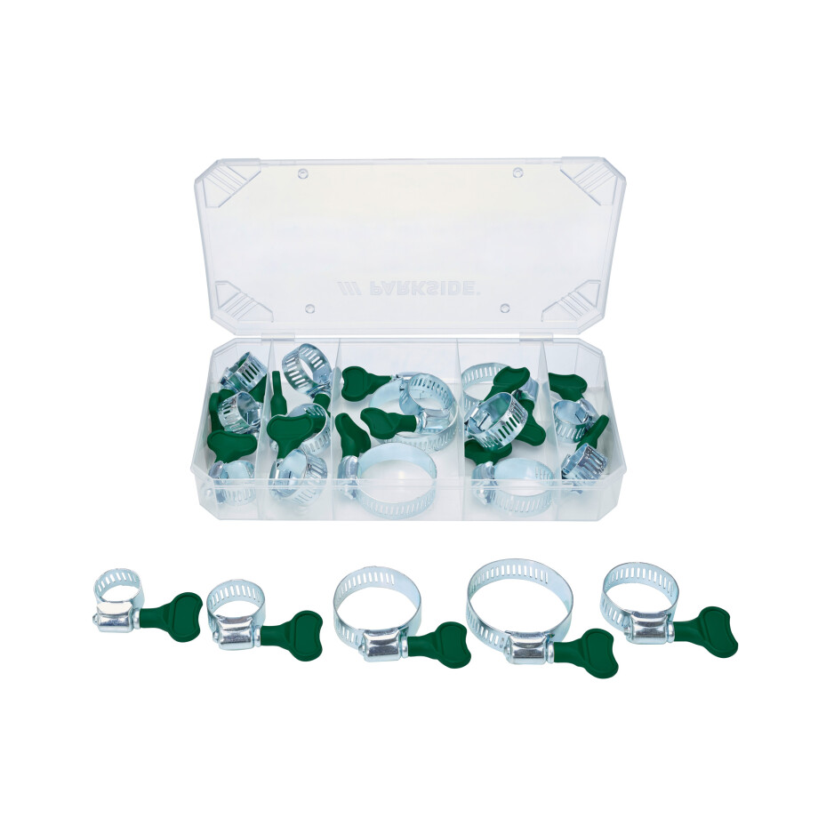 PARKSIDE IJzerwarenassortiment (Assortiment slangklemmen 19-delig) afbeelding 